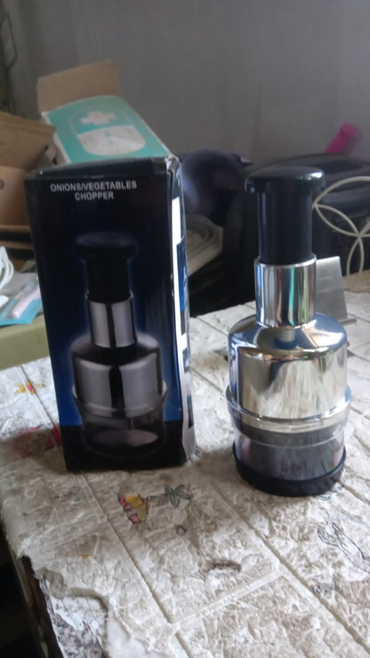 Stainless Steel Food Cutter & Chopper for Vegetables and Nuts