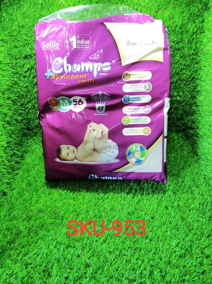 Premium Champs High Absorbent Pant Style Diaper Small, Medium and Large Size Diaper Your Brand