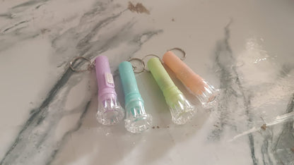 Mini LED Flashlight Keychain Torch (Mix Color & 1 Pc)