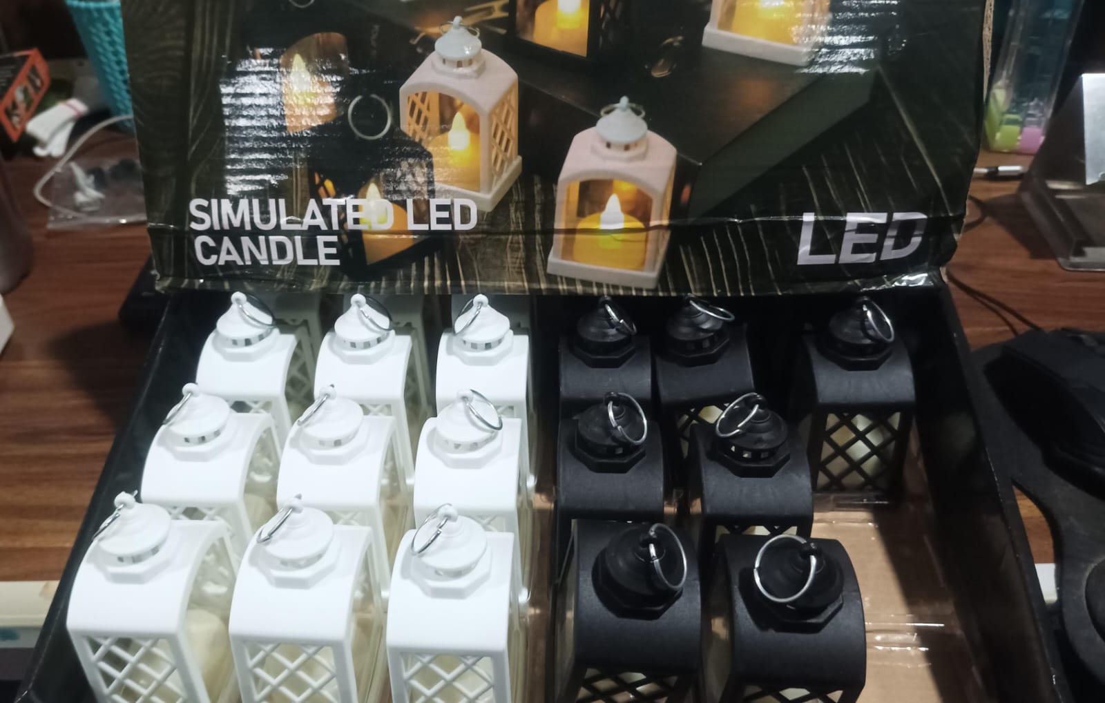 Smokeless Led Light Lantern Lamp (24 Pcs Set) Your Brand