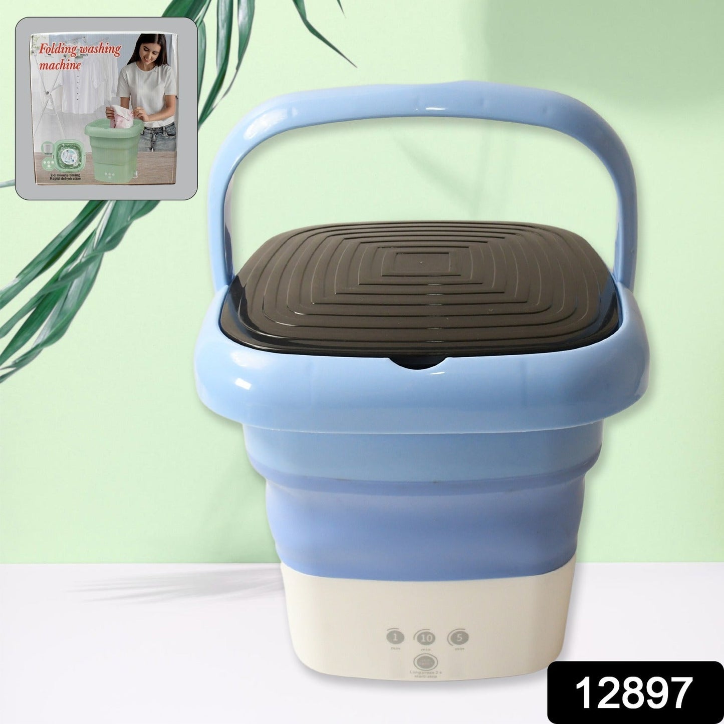Folding Washing Machine, Mini Portable Washing Machine, Deep Cleaning, Mini Foldable Washing Machine, Suitable For Socks, Underwear, Baby Clothes & Other (1 Pc) Your Brand