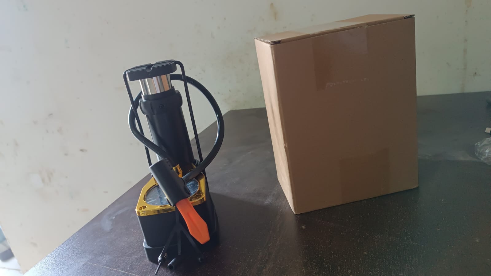 Portable High Pressure Foot Air Pump with Needle (1 Pc) Your Brand