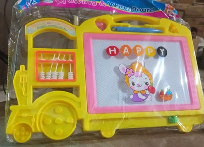 Bus Shape Drawing & Writing Slate Board for Kids (1 pc / 32 × 21 Cm) Your Brand