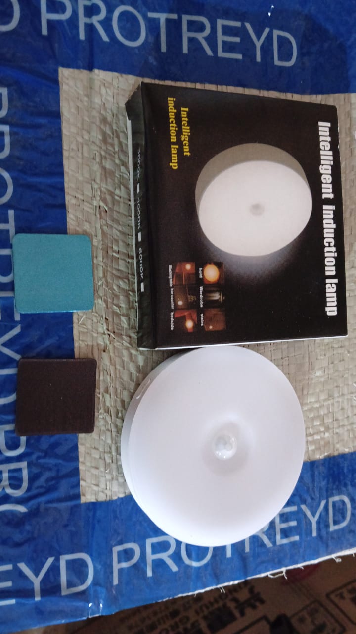 8 LED Night Lights With USB Charging & Double-Sided Adhesive Pads (1 Pc) Your Brand