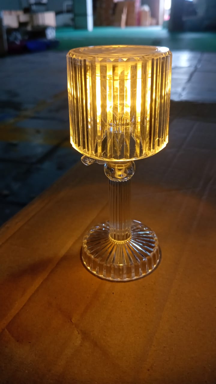 Big Acrylic LED Desk Lamps Table Lamp Portable Crystal (1 Pc / Big) Your Brand