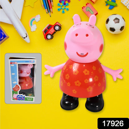 Pig Children Play toy, Pretend Play Toy Fun Gift for Kids, Movable Hands, Legs Pig Pretend Play Toy Set for Kids Children with Soft Rubber Material (1 Pc / Battery Not included) Your Brand