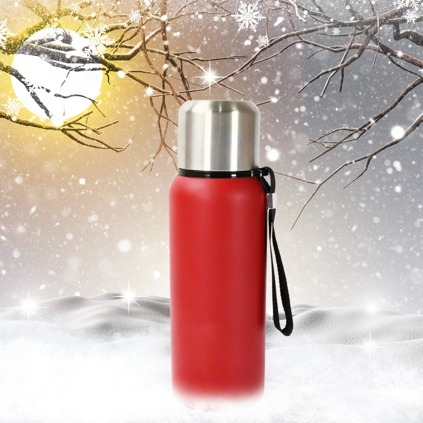 Stainless Steel Water Bottle, Fridge Water Bottle, Stainless Steel Water Bottle Leak Proof, Rust Proof, Cold & Hot Thermos steel Bottle| Leak Proof | Office Bottle | Gym | Home | Kitchen | Hiking | Trekking | Travel Bottle (Approx 600ML) Your Brand