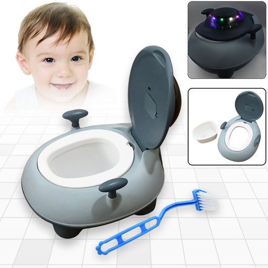 4578  Baby Portable Lighting  Music Toilet Baby Potty Training Seat Baby Potty Chair For Toddler Boys Girls Potty Seat For 1+ Year Child Wukusy