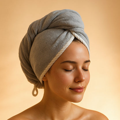 Hair Drying Magic Hair Cap Towel Wrap for Women (1 Pc / Mix Design)