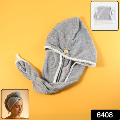 Hair Drying Magic Hair Cap Towel Wrap for Women (1 Pc / Mix Design)