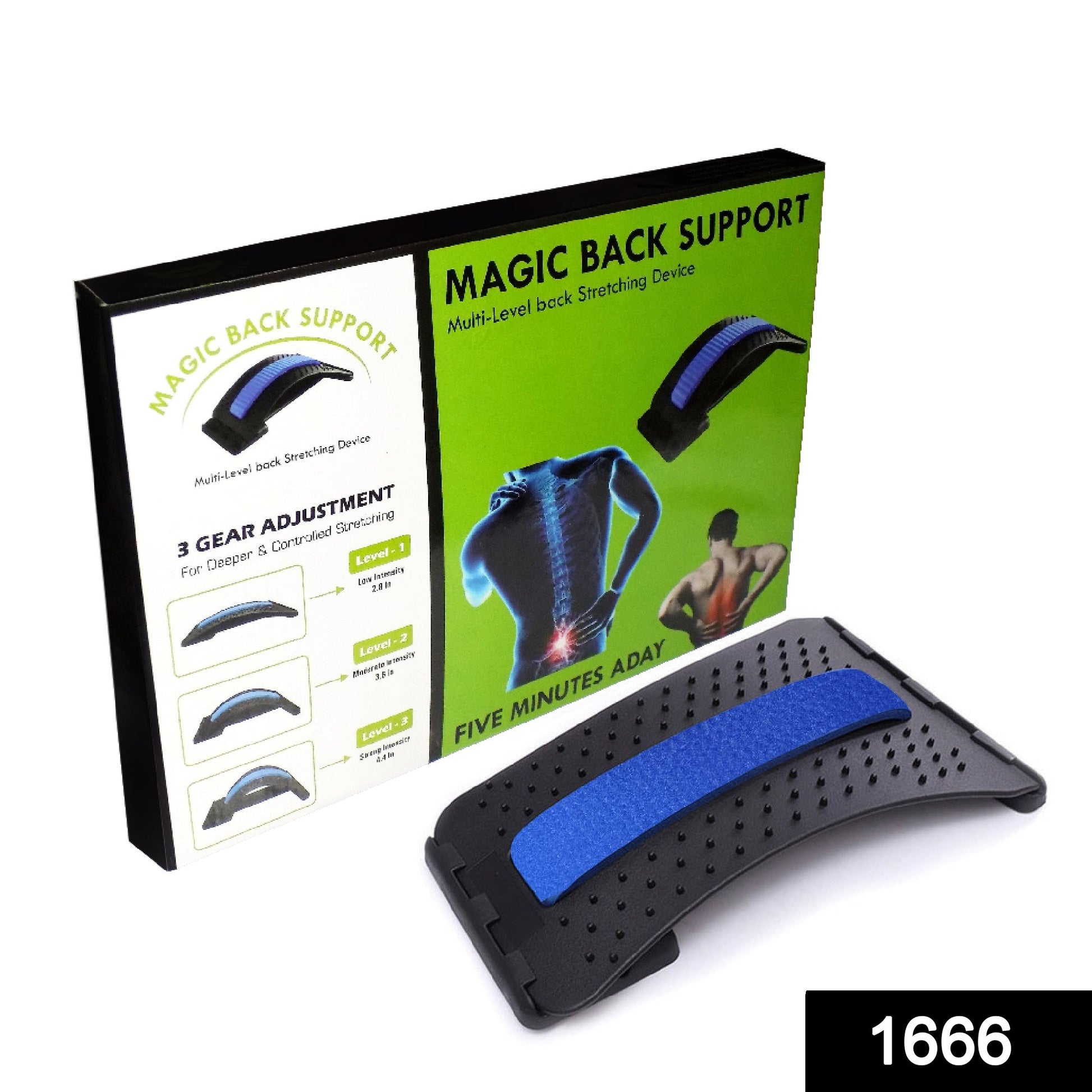 Multi-Level Back Stretcher Posture Corrector Device For Back Pain Relief Your Brand
