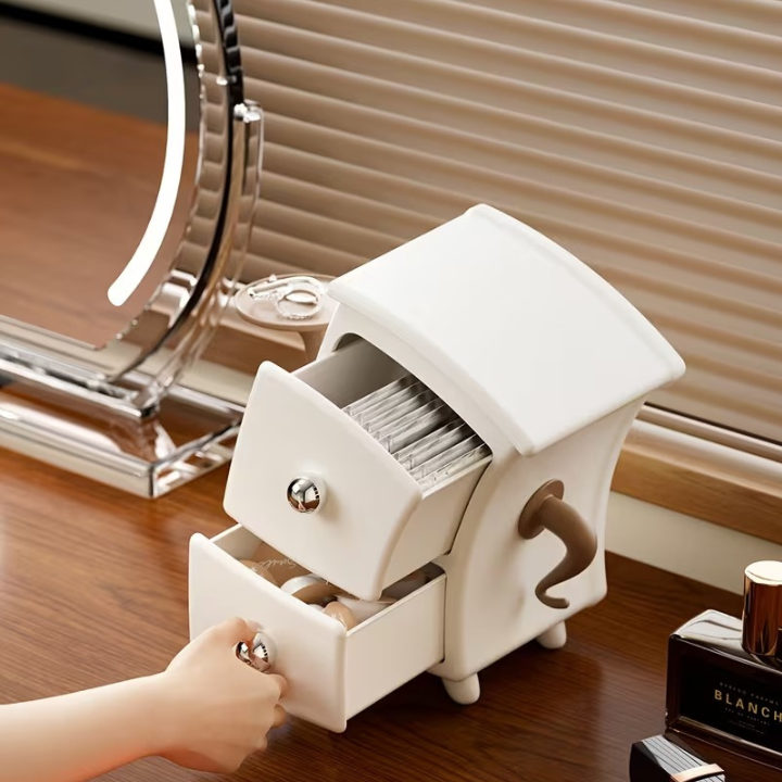Cute Mini Cabinet Drawer Organizer for Desk and Table