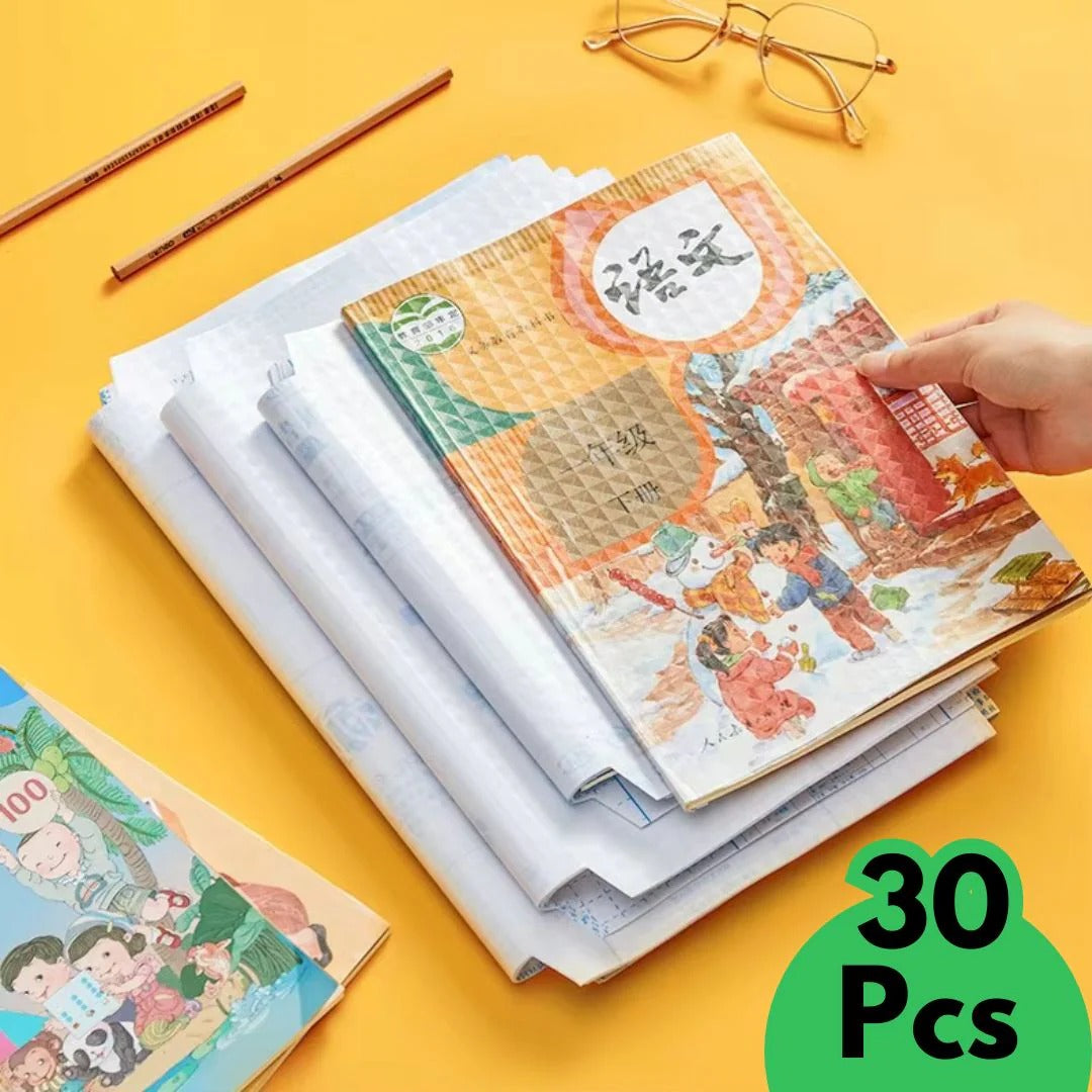 Self Adhesive Transparent Book cover (Pack of 30) shopbyte