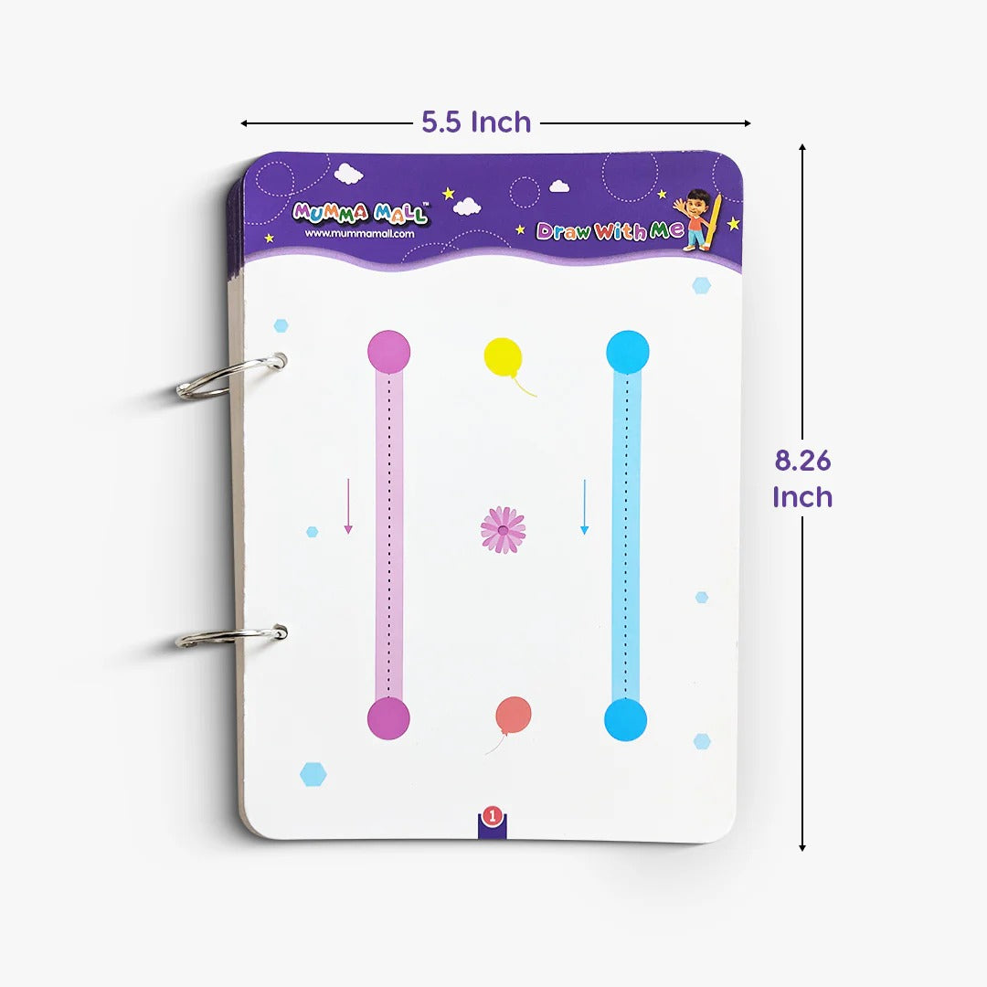 Reusable Tracing Book With 68 Pages + FREE Learning 2000+ pages PDF worksheet for kids📚 shopbyte