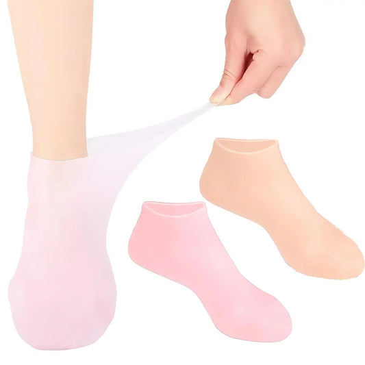Moisturizing Silicone Soft Gel Heel Socks for Dry Cracked Feet shopbyte