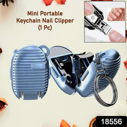 Keychain Nail Clipper  Small Nail Clippers Multicolor (1 Pc) Wukusy