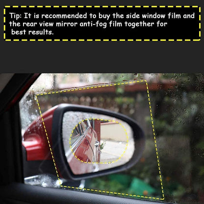 7552 Anti Fog Anti Scratch Interior Rearview Car Mirror Film Waterproof Hd Clear Protective Sticker Film For Safe Driving Car Mirrors Side Windows Wukusy