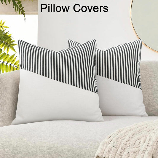 Decorative Pillow Covers Cushion Cases Soft Cotton (26  26 Inch  1 Pair  2 Pc) Wukusy