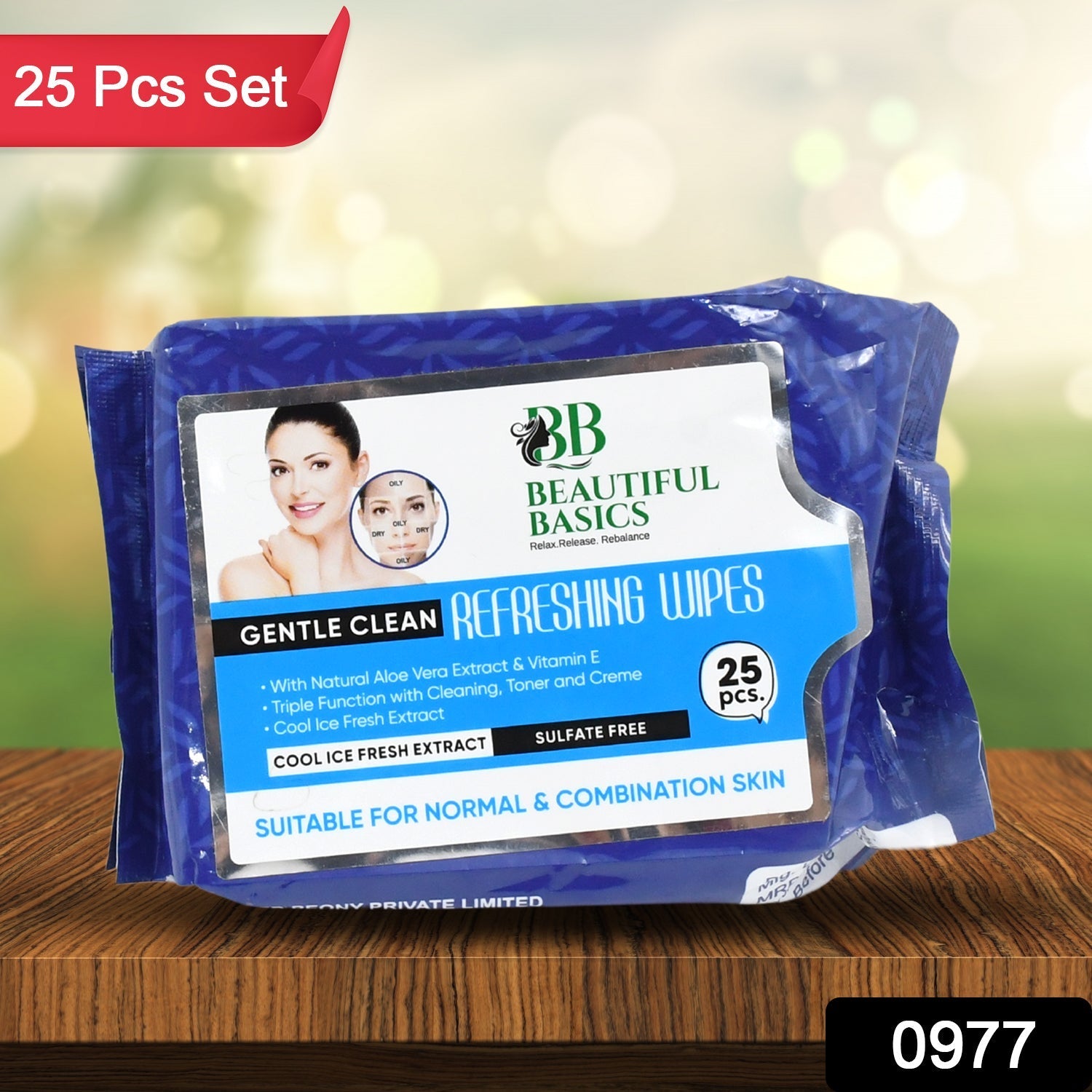 Refreshing Wet Wipes for Face | Facial Cleansing | Refreshing & Skin Hydration| Soothing for skin | pH Balance & Alcohol Free | Nourishing with Fruit extract | 25 Wipes Your Brand