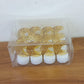 Decorative Moon Shaped Flameless LED Candles (12 Pc)