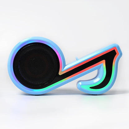Mini Portable Music Note Shape Speaker Subwoofer Colorful Musical Note LED Lighting Sound For Creatives Gift Computer Phone Sound Equipment Bluetooth speaker (Media Player) Your Brand