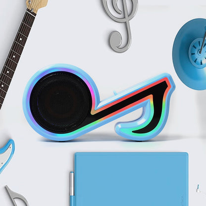 Mini Portable Music Note Shape Speaker Subwoofer Colorful Musical Note LED Lighting Sound For Creatives Gift Computer Phone Sound Equipment Bluetooth speaker (Media Player) Your Brand
