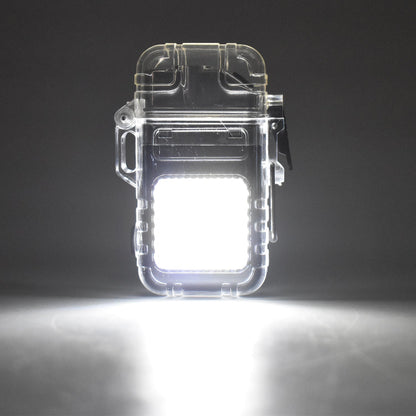 Usb Rechargeable Electric Lighter  3 Modes Cob Flashlight (1 Pc) Wukusy