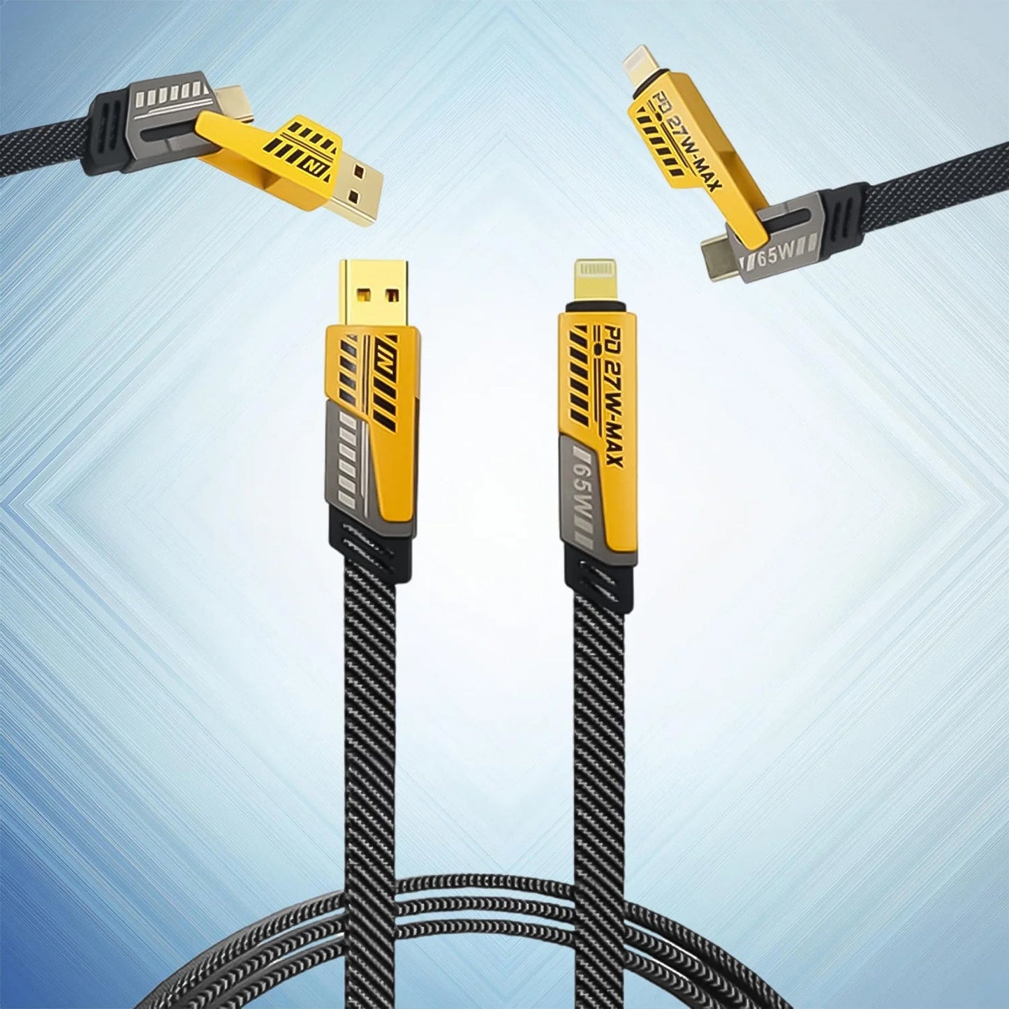4 In 1 Fast Charging Cable (1 Pc  Loose) Wukusy
