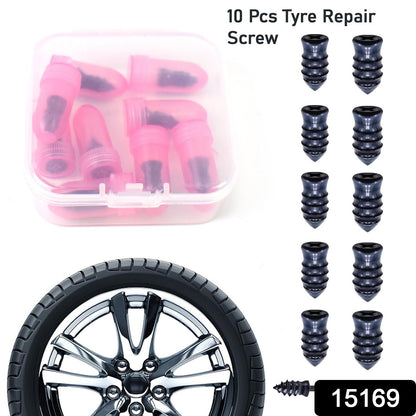 Tire Repair Rubber Nail Car Tire Repair Nails Tire Repair Pink (10 Pcs Set) Wukusy