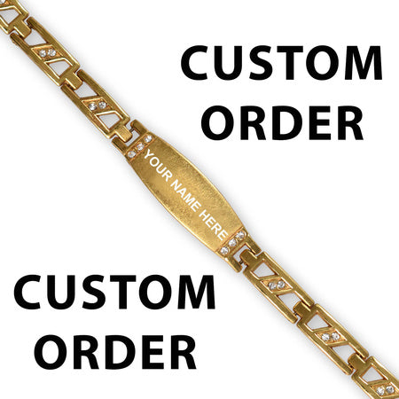 Golden Personalized Rakhi Wukusy