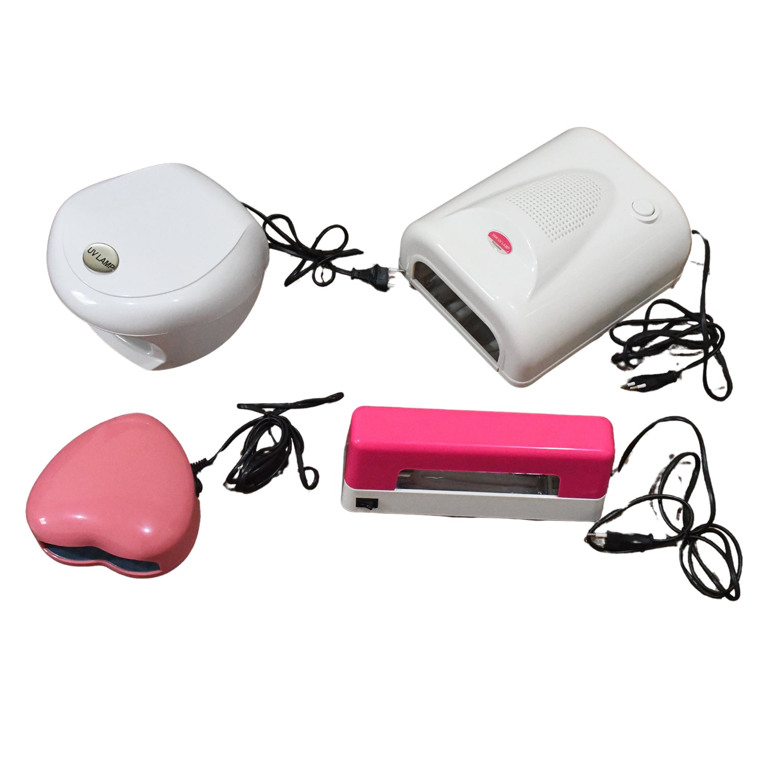Led Uv Lamp Nail Dryer Gel Nail Lamp Nail Polish Curing Lamp (1 Pc  Mix Design) Wukusy
