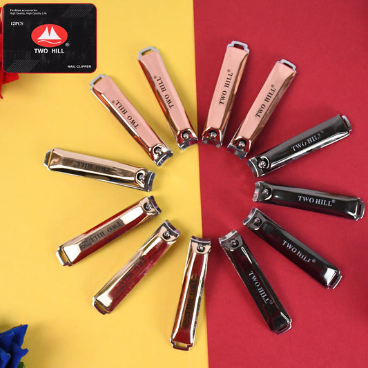 Stainless Steel Cute Nail Clipper With Nail Catcher Nail File (12 Pcs Set  Mix Design) Wukusy