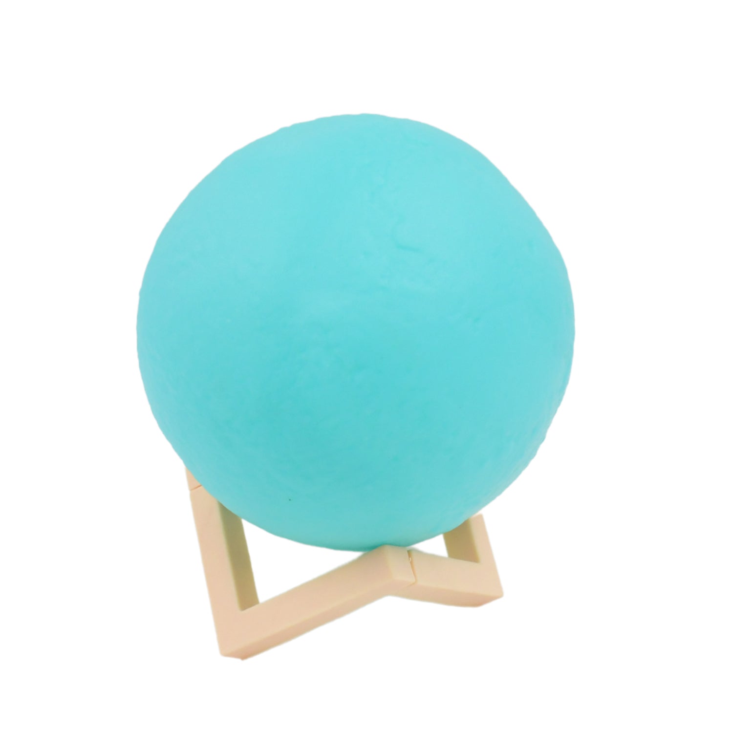 Moon Night Lamp Blue Color With Plastic Stand (15 X12 Cm  1 Pc) Wukusy