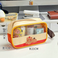 Cute Transparent Travel Cosmetic Pouch (Random Shade)
