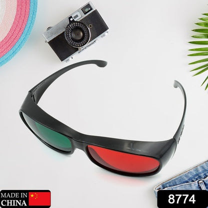 8774 Uv Protected Round Sunglasses 3d Classic Sunglasses For Men  Women Lightweight Both Outdoor And Indoor Use (1 Pc ) Wukusy