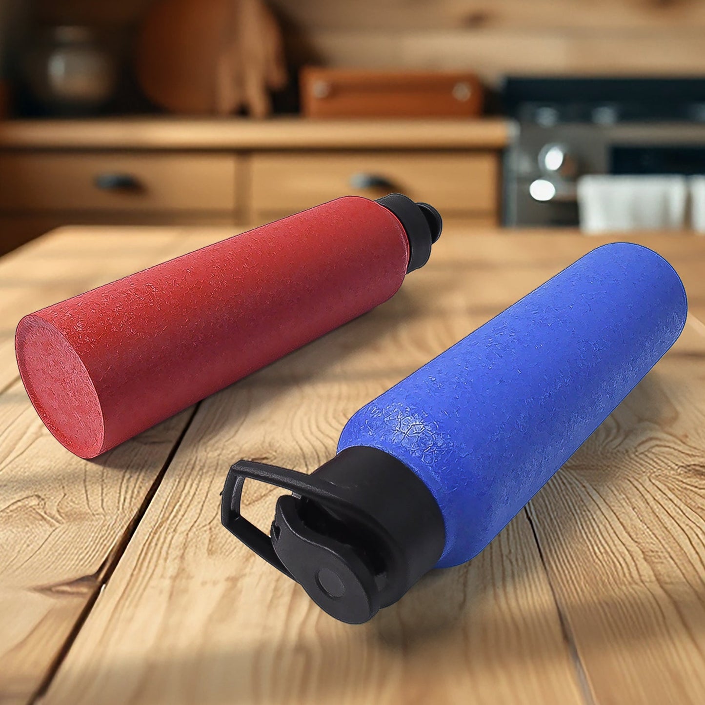 Stainless Steel Water Bottle Fridge Water Bottle (1000ml  Mix Colour  1 Pc) Wukusy