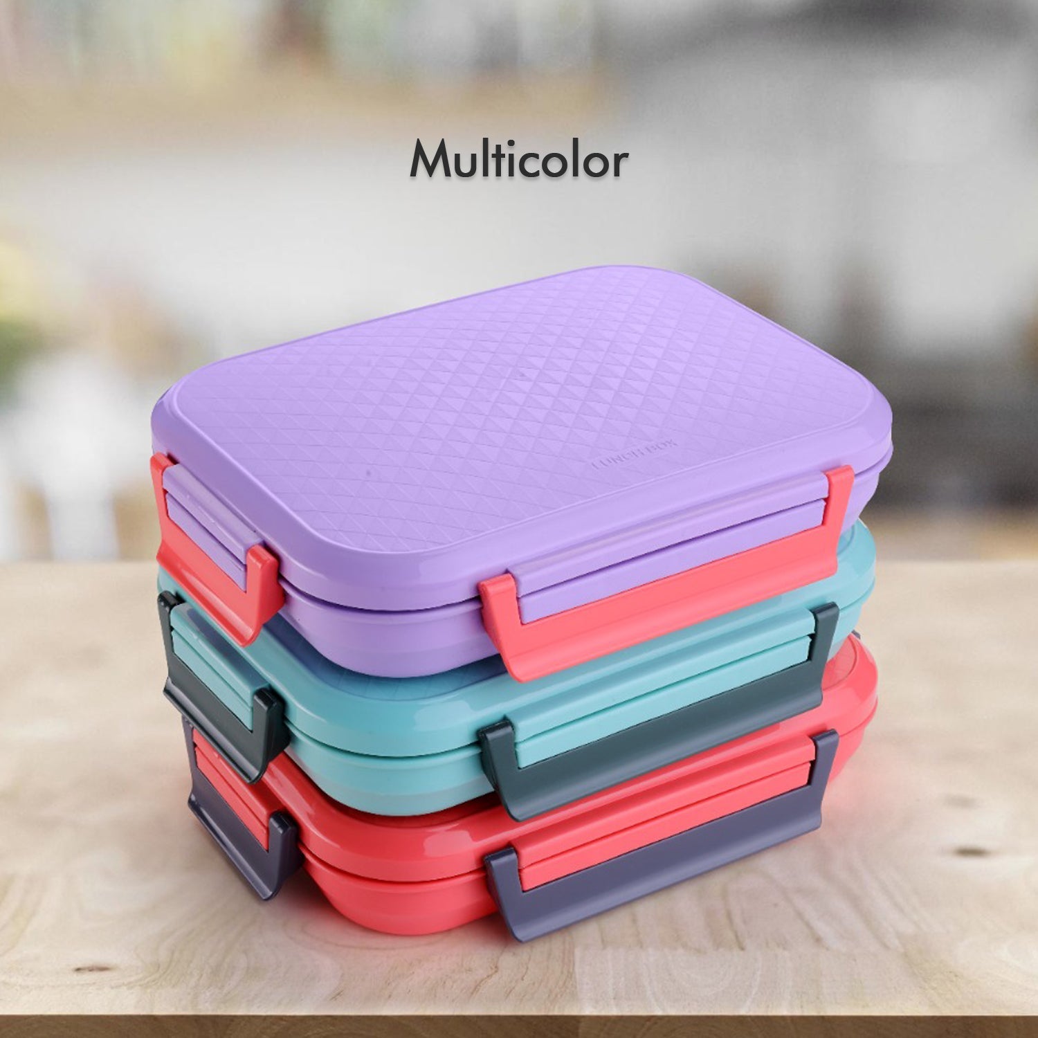 5365 Lunch Box Plastic With Steel Plate Small Lunch Box High Quality Box For Kids School Customized Plastic Lunch Box For Girls  Boy Wukusy