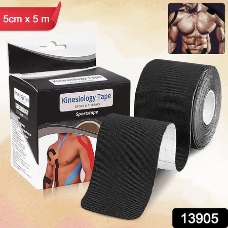 Kinesiology Tape For Physiotherapy Tape For Sports Injury Pain Relief (5 Cm X 5m  1 Pc) Wukusy