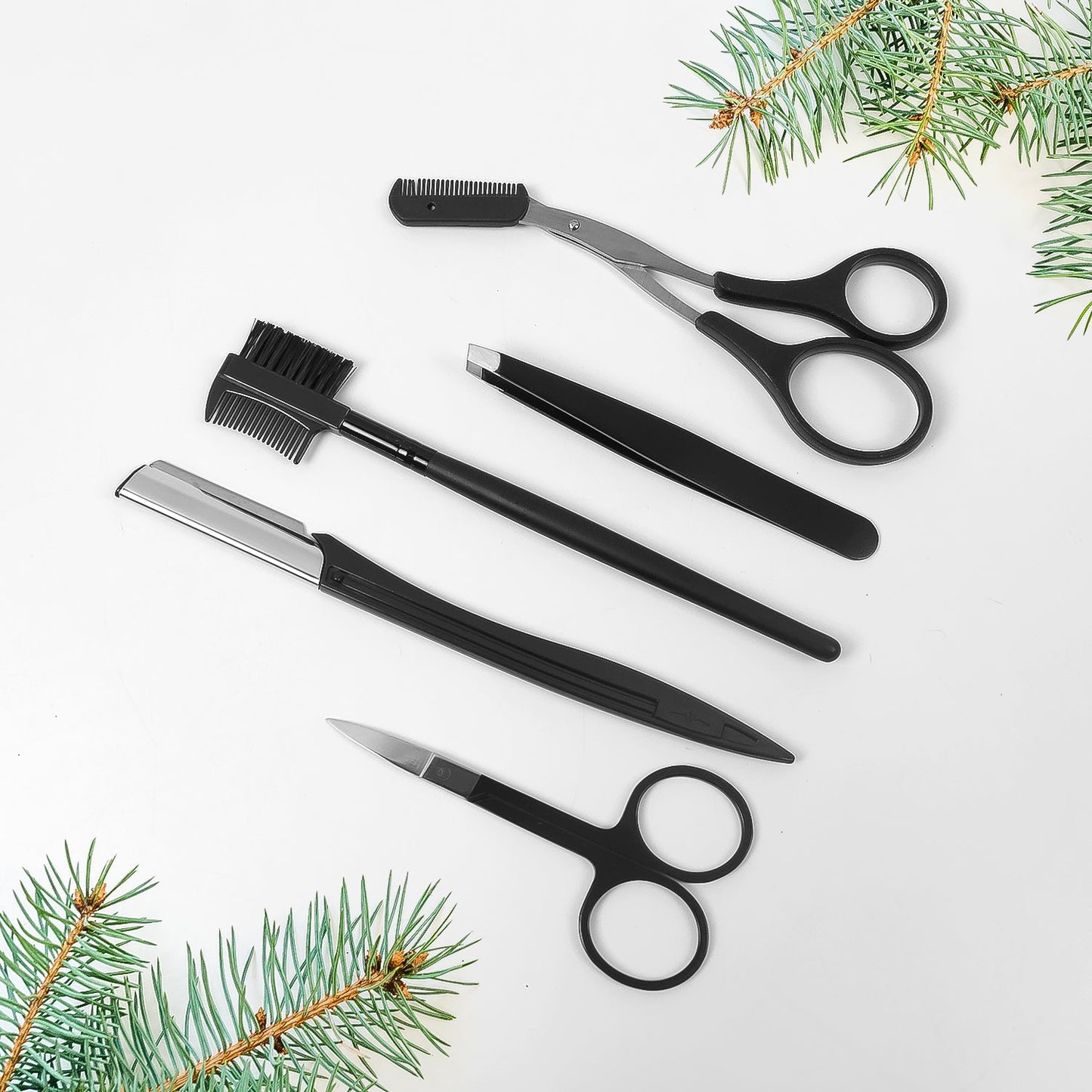 Eyebrow Kit 5 In 1 Tweezers For Eyebrows (1 Set) Wukusy