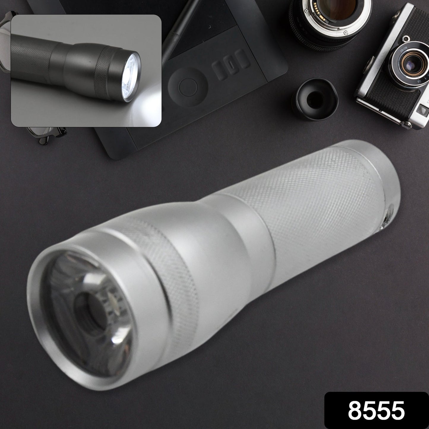 Portable Mini Torch / Flashlight LED Powerful High Lumens Pen Light Easy To Carry, Portable Pocket Compact Torch for Emergency 3 Battery operated (Battery not included / 1 pc) Your Brand