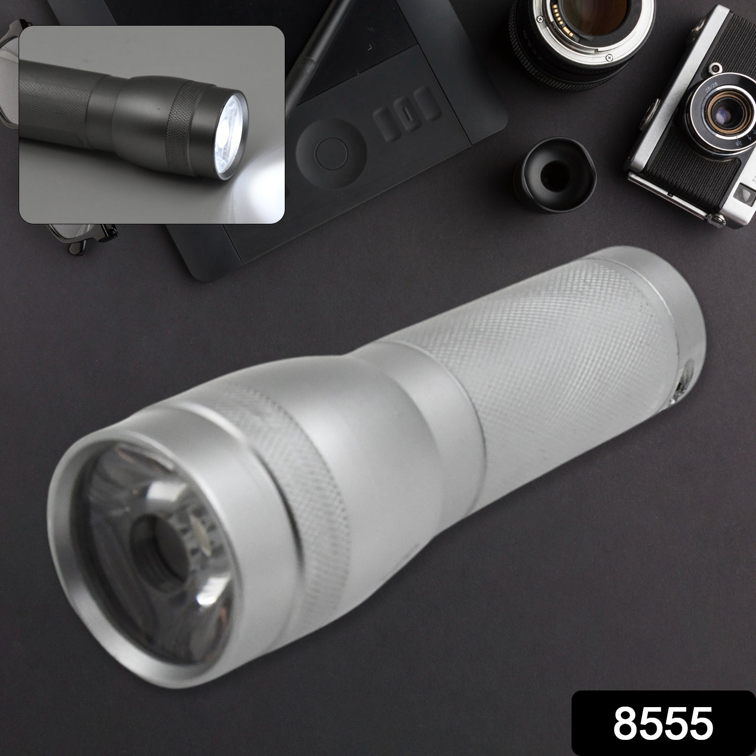 Portable Mini Torch / Flashlight LED Powerful High Lumens Pen Light Easy To Carry, Portable Pocket Compact Torch for Emergency 3 Battery operated (Battery not included / 1 pc) Your Brand