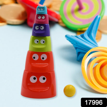 Monster Cups - Activity Toy for Babies 5+ Months Plastic Multicolor Infant & Preschool Toys Develops Motor & Reasoning Skills Birthday Gifts for Boys Girls Age 5+ Months Kids (1 Set) Your Brand