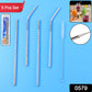 Set of 4 Stainless Steel Straws & Brush (2 Straight straws, 2 Bent straws, 1 Brush)