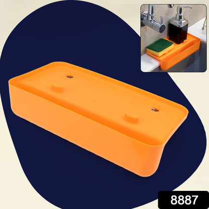 MULTI FUNCTIONAL DRAINER SHELF SINK STORAGE HOLDER Sink Colander Strainer (1 Pc)