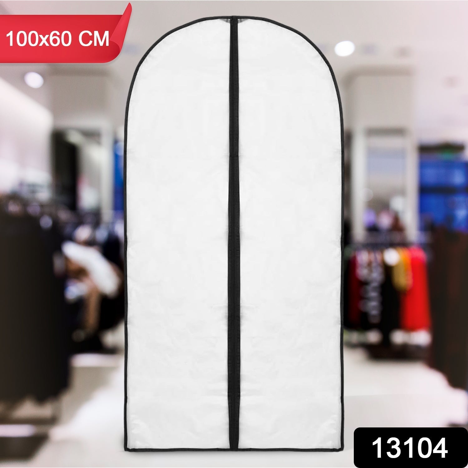Foldable Non Woven Men's Coat Blazer Suit Cover (100×60 CM / 1 Pc) Your Brand