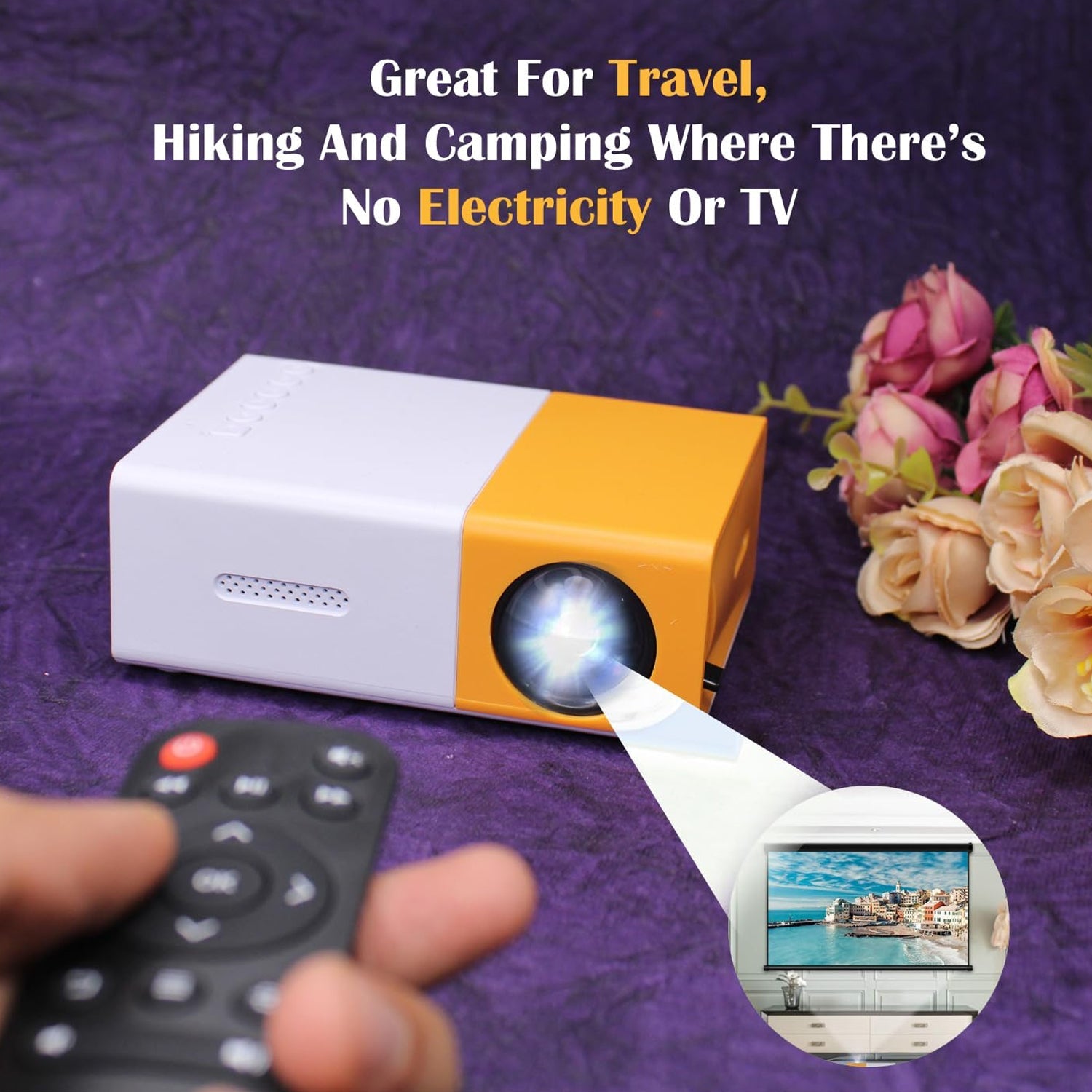 Mini Movie Projector Lcd Screen (1 Pc) Wukusy