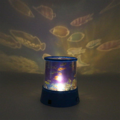 LED Projector Night Light Amazing Lamp, 3 Battery operated lamps, Rotation With the music Function, Master for Kids Bedroom Home Decoration Night Romantic Gift (Battery Not Included / 1 pc) Your Brand