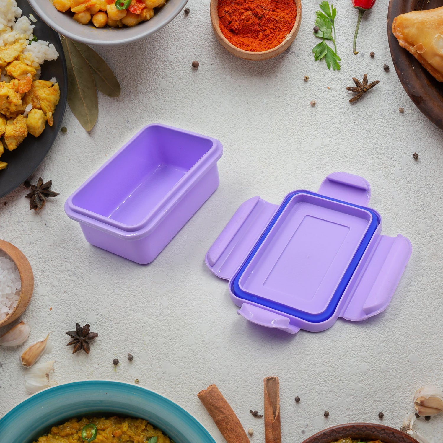 5365 Lunch Box Plastic With Steel Plate Small Lunch Box High Quality Box For Kids School Customized Plastic Lunch Box For Girls  Boy Wukusy