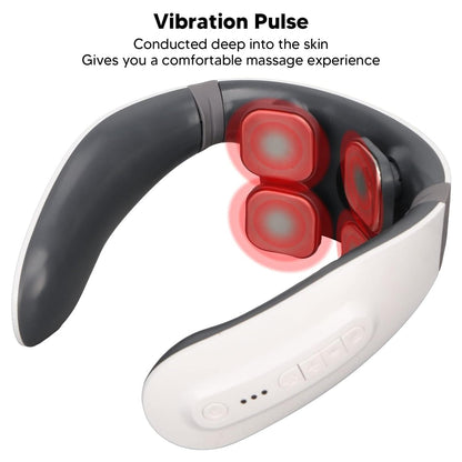 4 Heads Smart Electric Neck And Back Pulse Massager (1 Pc) Wukusy