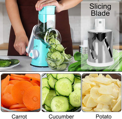 4 in 1 Rotary Drum Vegetable Slicer shopbyte
